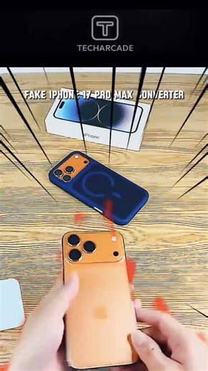 Fake iphone 17 pro max 🥶 #trending #officialtecharcade #viral #iphone #shorts #iphones #appleiphone