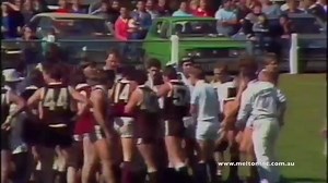 1986 grand final brawl between Melton and Craigieburn. Video from Melton bloods. | Brawls,crashes and fights.