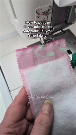 Create Perfect Jellyroll Rug Strips with Clover Fabric Tube Maker