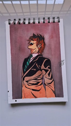 ✨️Drawing Light yagami from Death note #lightyagami #deathnote