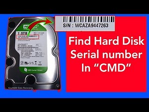 How to get hard disk serial number in cmd