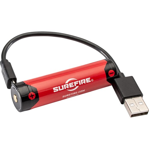 SUREFIRE SF18650B Micro USB Lithium Ion Rechargeable Battery