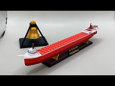 SS Edmund Fitzgerald Model Review ThePrintHive3d.etsy.com