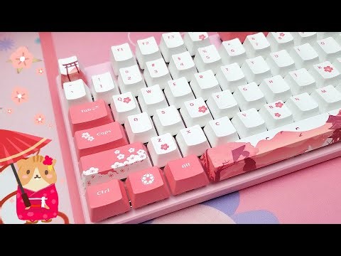 Make it thock! Is this keyboard really $15? ft. Sakura Cherry Blossom Keycaps