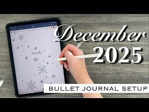 December 2025 Digital Bullet Journal Setup | Plan with Me!