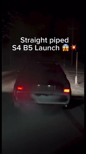 Straight piped S4 B5 Launch…😳😮‍💨 #shortsvideo #audi