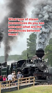 2.5M views · 51K reactions | What type of steam locomotives do you see here and what are the differences between them? #trains #steamlocomotives #railroadhistory #steamengines #reels | Big Trains | Facebook