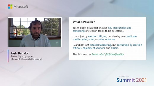 Tutorial, Research talk, and Q&A: ElectionGuard: Enabling voters to verify election integrity