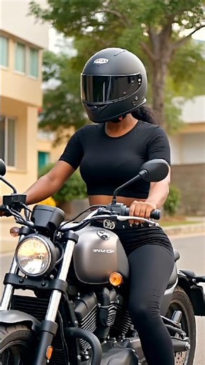 She felt the beat, teased the throttle, then took off like a movie scene 🏍️🔥