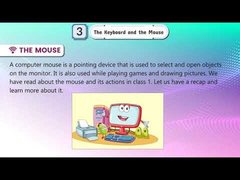 Ch 3 | Bright Shine | Computer | Class 02 | They Keyboard and the Mouse | For children