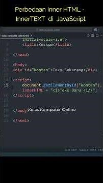 Learn JavaScript for Beginners: The Difference Between InnerText and InnerHTML #coding #programming