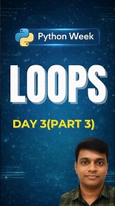 👉 Loops in Python 🐍 | Python Basics Day 3 (Part 2)