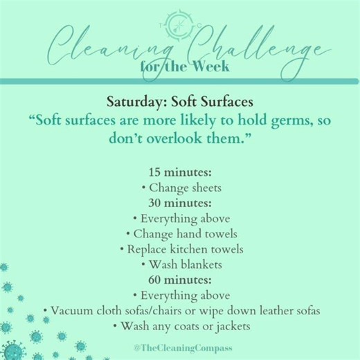 Flu Season Cleaning Schedule. #clean