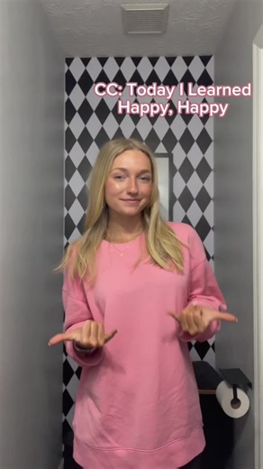 Happy in ASL (Not a Teacher) #americansignlanguage #signlanguage #asl #learninglanguages #happy
