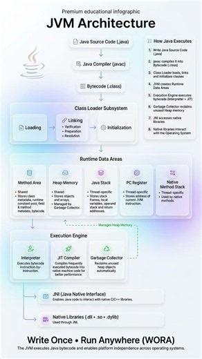 🚀 JVM Architecture Explained in 30 Seconds ☕ | Every Java Developer Must Know