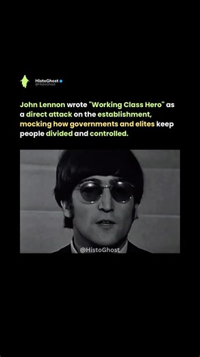 Why John Lennon ATTACKED the Elite in "Working Class Hero" #shorts