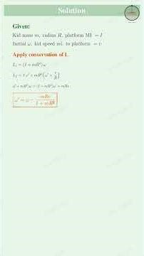 H C Verma Rotational Mechanics Q58 Kid Walks Rim Rotating Platform New Speed