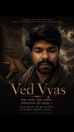VED VYAS | The Storyteller Who Made History Immortal #nikshaymaurya #thestoryteller