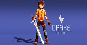 DRAKE - Stylized Action Adventure/RPG Character | 3D Humanoids | Unity Asset Store