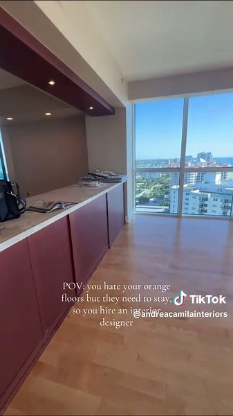 Transforming Orange Wooden Floors with Cool Color Schemes