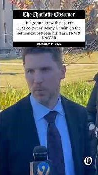 23XI co-owner Denny Hamlin, on the legal settlement between his team, FRM and NASCAR