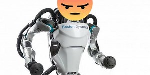 Robot humanoide apunta con una pistola a sus creadores