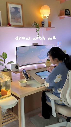 First Cozy Drawing of 2023 | Digital Art Winter Setup