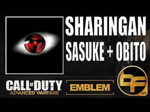 COD Advanced Warfare Emblem Tutorial #80 - Mangekyô sharingan Obito + Sasuke