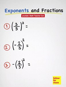 289K views · 10K reactions | Basic Math Review: Exponents and Fraction #math #mathtutor #CivilServiceExam #TeacherGon | Math Tutorials | Facebook