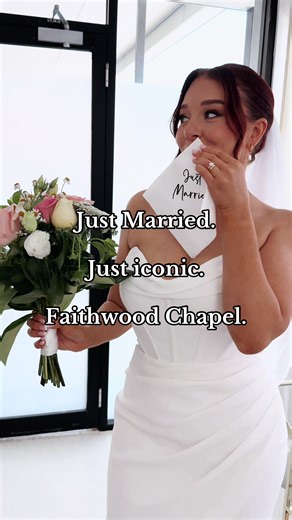 Entering her wife era. This is your sign. Book the chapel. Bring the rings. #AdelaideWeddings #AdelaideBride #LittleWhiteChapel #JustMarried #FaithwoodChapel