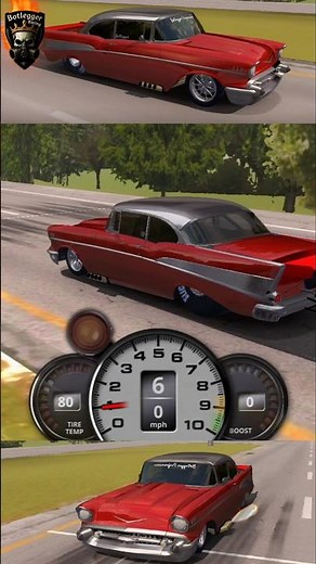 Fastest Chevy Bellair in the world‼️5.4 second 1/4 mile no limit 2 V2.2.17 #nolimit2tune #bellair