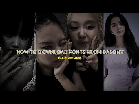 How to download fonts from dafont | by 𝓛ilsuzin