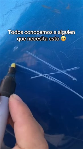 DIHCAR on Instagram: "Un bolígrafo líquido transparente que se mezcla con la pintura de tu coche para ocultar rayones; funciona en cualquier color."