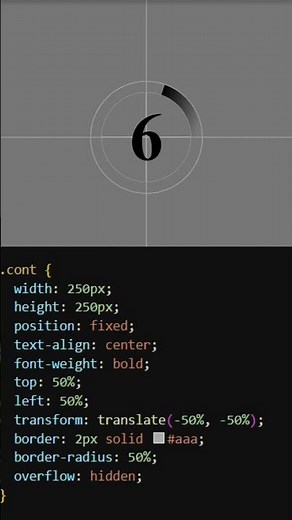 "Stylish Countdown Timer Animation in CSS | Quick Tutorial!" #coding #countdown