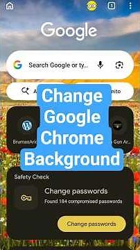 Change Google Chrome Background | Chrome Customization