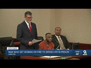 Man who set his father's fiancée on fire gets life in prison without parole
