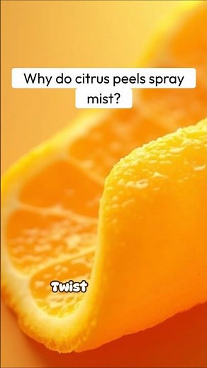 Why Do Citrus Peels Spray Mist When You Twist Them? | RapidSmartFacts