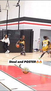 Huge defensive play from @letmeshoott that led to this POSTER🔥 Don’t think you can just show up and make these kind of plays with ease on low rims😈 Follow for more 8.5ft rim dunk ball league basketball highlights🙏 | DB Jam League