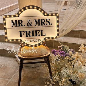 Custom LED Neon Wedding Sign: Personalized Reception Decor - Etsy