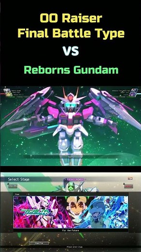 OO Raiser Final Battle Type VS Reborns Gundam เกม SD Gundam G Generation Cross Rays