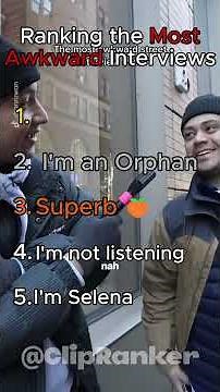 Ranking the Most Awkward Interviews😂