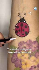 🐞 In the U.S. we call them ladybugs before you come at me for that too 🫠#ladybug #insects #painting #relax #🐞 | Carolina The Doodler