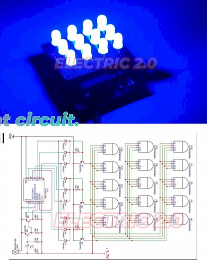 Music Reactive RGB DJ light circuit With Diagram #schema #electronicsprojects #circuit #electronics #music #djlight #djlights #circuits #RGB | Electric 2.0