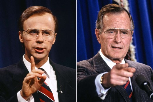 Dana Carvey was scolded by George Bush Sr. for feeding president's dog at White House dinner