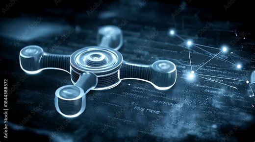 Dynamic visualization of a complex technological core processing vast amounts of data within an interconnected digital network structure, representing advanced computing infrastructure