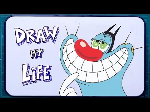 Oggy and the cockroaches - DRAW MY LIFE 😼🎨