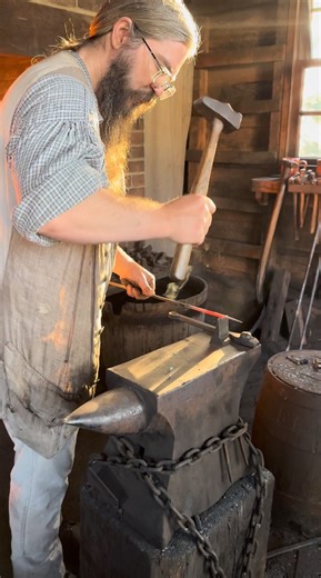 Watch how a rose head nail is made. 🔨 | George Washington's Mount Vernon
