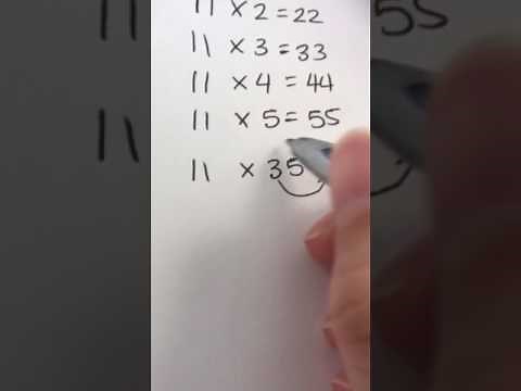 How to learn your 11 times table- Eleven times table trick- tutorial