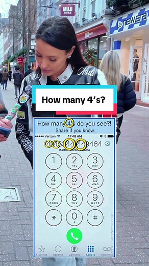 How Many 4s Do You See? Street Interview Trivia