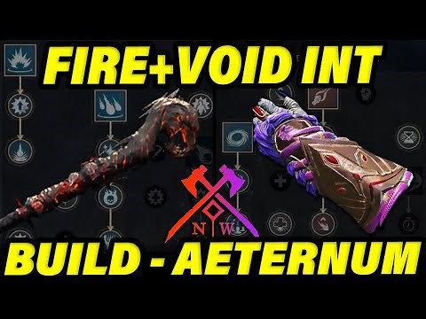 FULL INT VOID GAUNTLET & FIRE STAFF BUILD For New World Aeternum! (Best New World Class Builds)